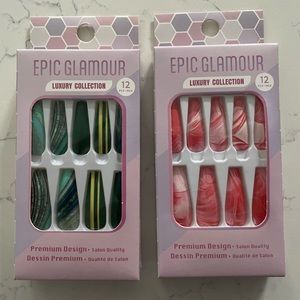 Set of 2 Press On Nail Set